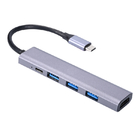 Эпицентр деятельности USB c к USB переходника эпицентра деятельности Usb c Multiport с PD 100W, Uni (нейлон Slim&amp; Aluminum&amp;) тип c USB к переходник USB